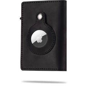 Black Leather Key & Card Holder